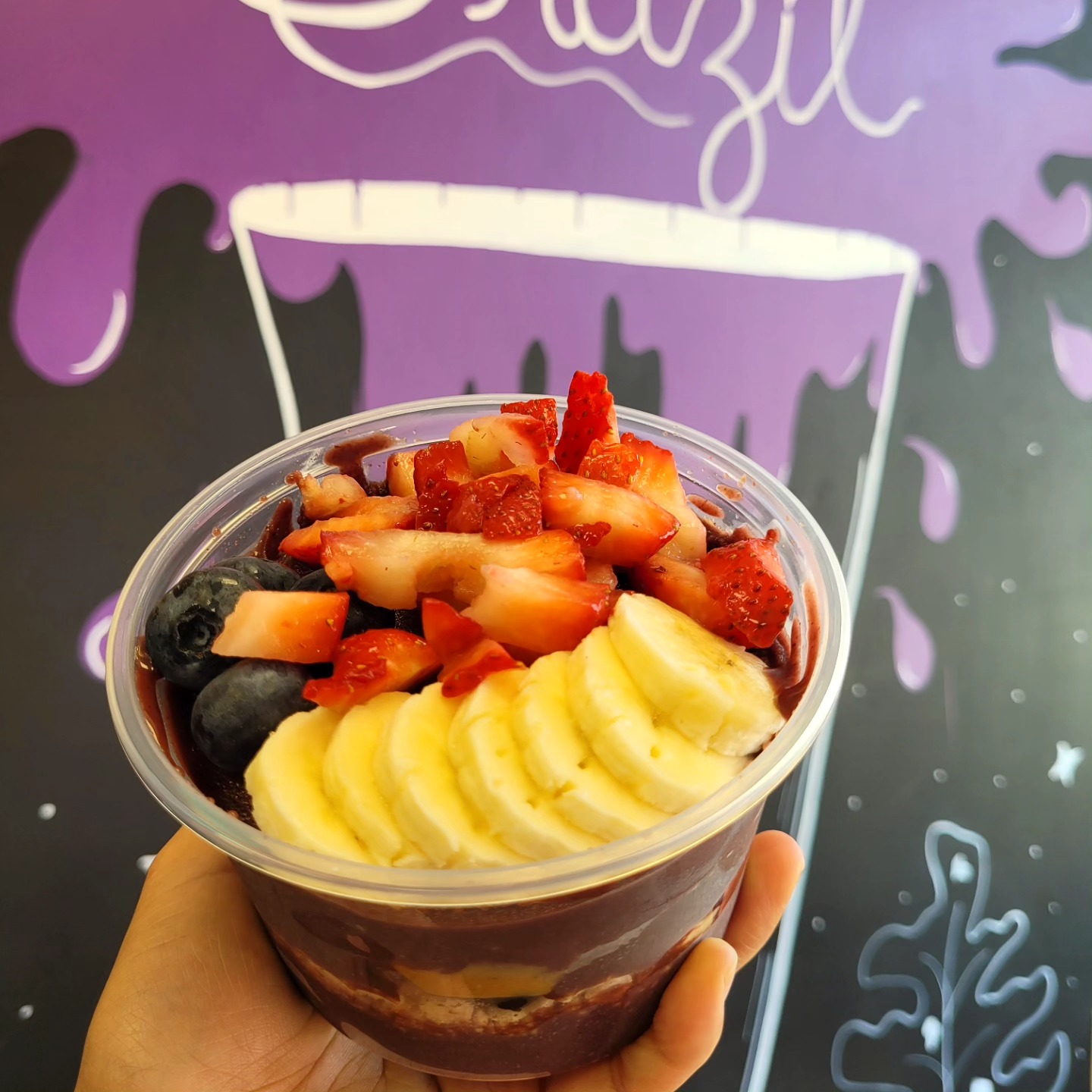 Açaí bowl selection